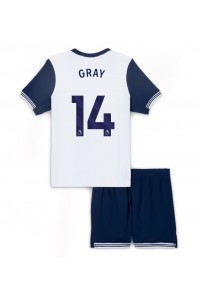 Tottenham Hotspur Archie Gray #14 Babyklær Hjemme Fotballdrakt til barn 2024-25 Korte ermer (+ Korte bukser)